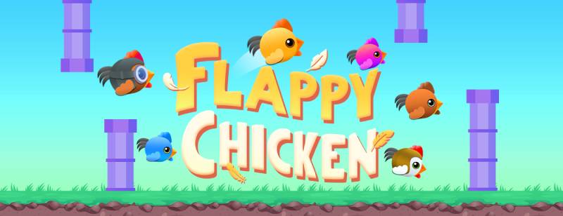 Flappy Chicken - Tap to fly. Avoid the pipes!